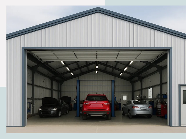 Ангары из сэндвич панелей от 613 руб. в Ханты-Мансийск