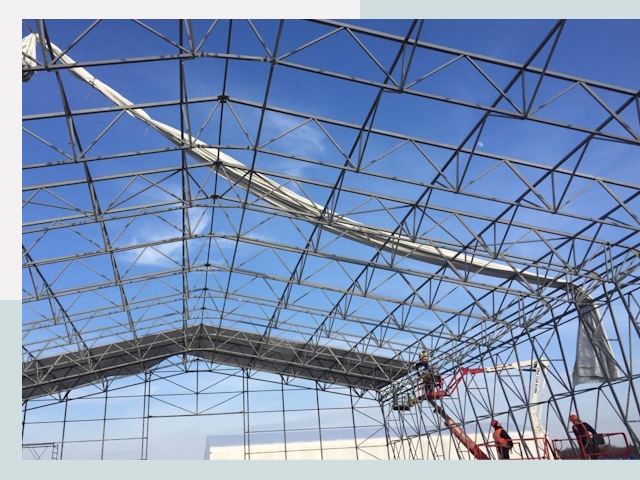 Шатровые ангары от 613 руб. в Ханты-Мансийске и Тюменской области