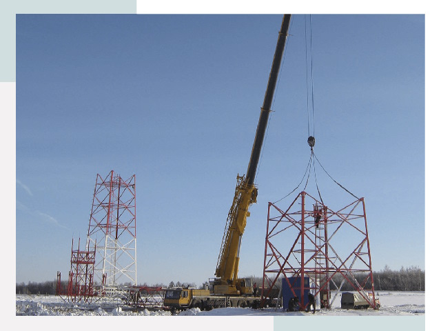 Монтаж вышек связи в Ханты-Мансийске