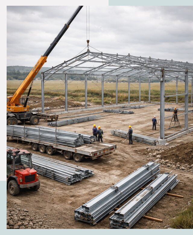 Строительство ангаров для сельхозтехники в Ханты-Мансийске под ключ