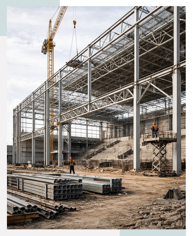 Строительство спортивных комплексов в Ханты-Мансийске от 30627 р. | СтальСтрой-Хнт