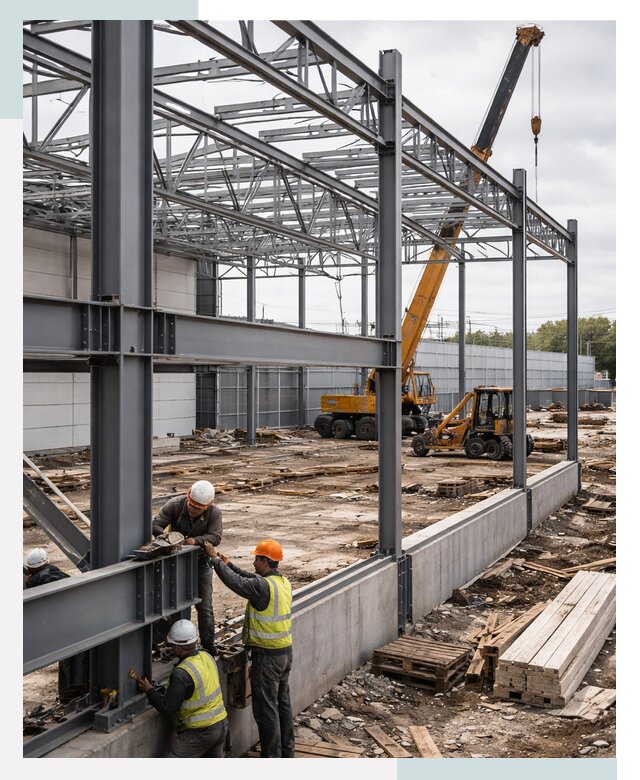 Строим здания из металлоконструкций в Ханты-Мансийске от 15314 р. | СтальСтрой-Хнт